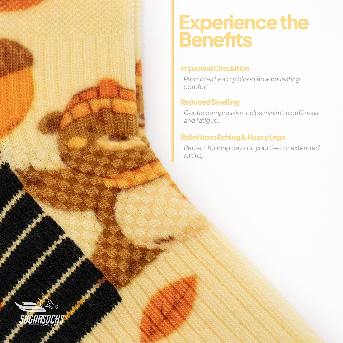 Beary Bliss Compression Socks Ankle