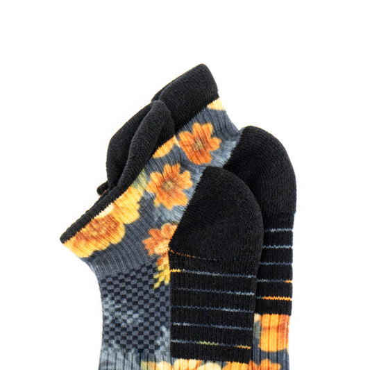 Antique Blossom Compression Socks Ankle