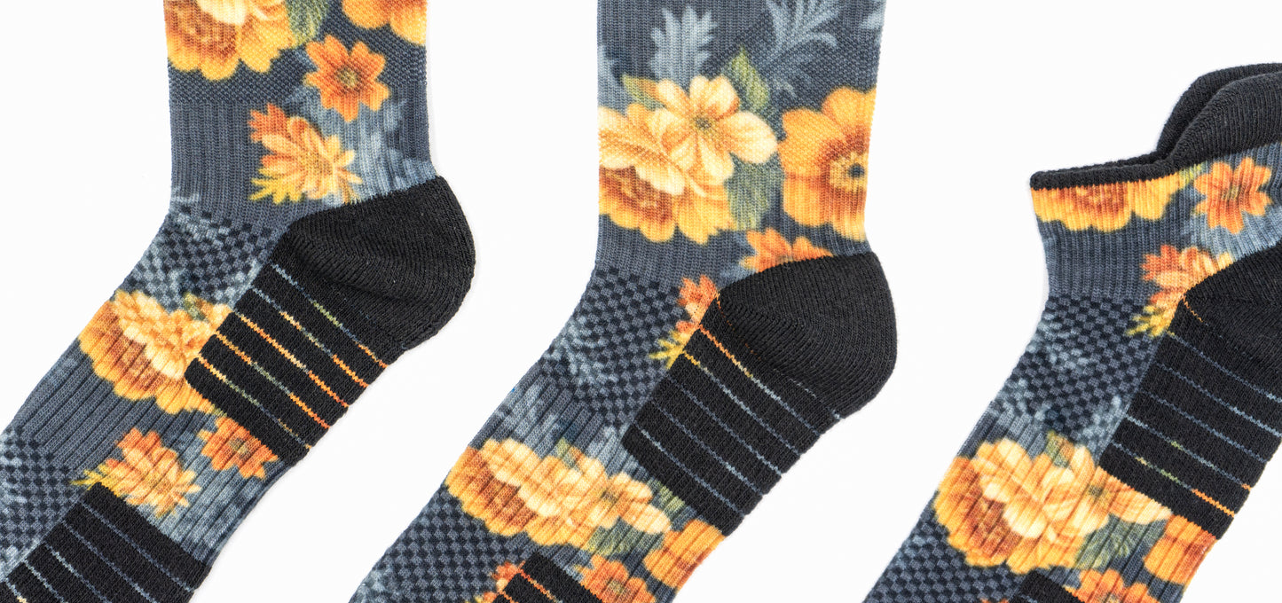 Antique Blossom Compression Socks