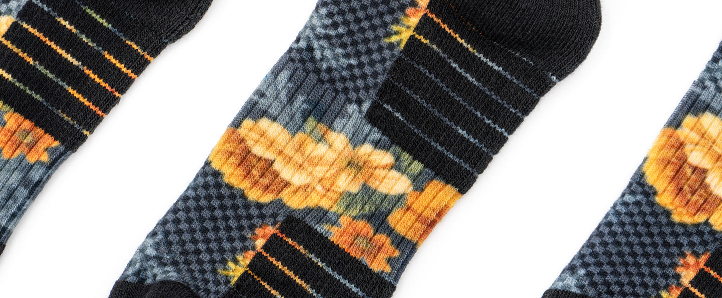 Antique Blossom Compression Socks