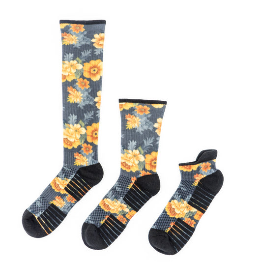 Antique Blossom Compression Socks