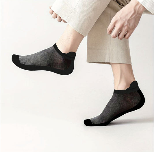 Diabetic Plain Black socks Ankle